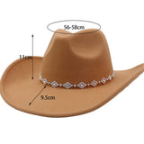 MEN WOMEN FELT COWBOY WESTERN FEDORA_CWAH04442