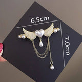 SWEET HEART TASSEL SPRING CLIP PEARL HAIRPIN_CWAHA4694