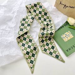 GREEN FRESH PROFESSIONAL SCARF AND RIBBON_CWASC0712