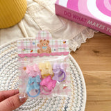 Cute Bunny Bear Hair Ties Set_Cwaha08456