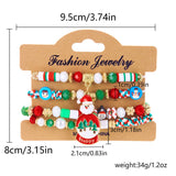 CHRISTMAS COMBINATION COLORFUL ELASTIC BRACELET_CWAJE2381
