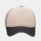 Washed Cotton Ripped Baseball Cap, Golf Style Cwah1568