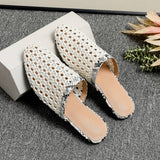 EXTERNAL BREATHABLE MESH FLAT BOTTOM MULES_CWSHF0037