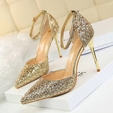 SHALLOW POINTED TOE SEQUINED SEXY HIGH HEELS_CWSHH0055