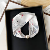 SILKY PRINT SCARF NECKLACE PEARL MAGNETIC CLASP_CWASC0820