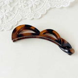 Bow Banana Hair Clip Elegant Ponytail Holder_Cwaha07559