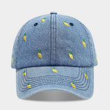 Denim Mango Embroidered Baseball Cap Unisex_Cwah04664