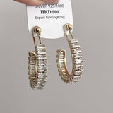 Trendy Hollow Half Round Earrings