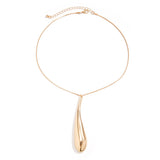 Water Drop Big Pendant Punk Style Necklace