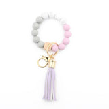 SILICONE BEAD BRACELET WITH BEECH WOOD KEYCHAIN_CWAB5011