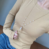 Versatile High-End Long Pearl Sweater Necklace