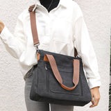SIMPLE TRAVEL CANVAS SHOULDER CROSSBODY BAG_CWAB1292
