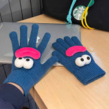 CARTOON KNITTED COLD PROOF TOUCH SCREEN GLOVES_CWAG0179
