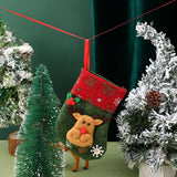 SEQUINED 3D SANTA CLAUS CHRISTMAS STOCKINGS_CWMS1421