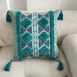BOHEMIAN STYLE TUFTED LINEN PRINTED PILLOWCASES_CWMM0872