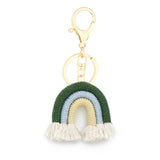 MACRAME RAINBOW KEYCHAIN BOHO CAR HANGING DECOR_CWAB5031