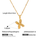 NICHE ALL MATCH TEMPERAMENT GLOSSY LETTER NECKLACE_CWAJE1893