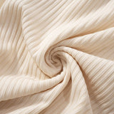 Solid Color Slacks With High-Waisted Stretch Waist