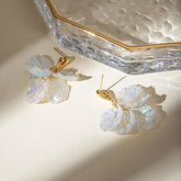 COLORFUL HEART SHELL PETAL EARRINGS_CWAJE1789