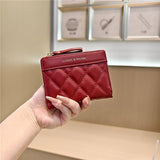 Minimalist Quilted Bifold Wallet With Card Slots_Cwab06231