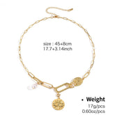 FASHION DESIGN MULTI ELEMENT PENDANT NECKLACE_CWAJE2834