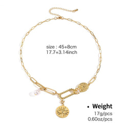 FASHION DESIGN MULTI ELEMENT PENDANT NECKLACE_CWAJE2834