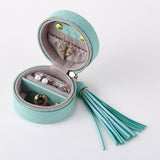 Tassel Round Zipper Earring Jewelry Box_Cwmm1681