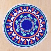 ROUND MICROFIBER TASSEL BEACH TOWEL BLANKET_CWMM7602