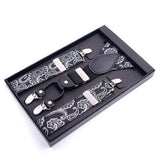 CASUAL JACQUARD 4 CLIP SUSPENDERS_CWMM1114