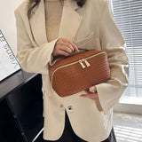 NEW WOVEN PU LEATHER LARGE CAPACITY COSMETIC BAG_CWAB4463