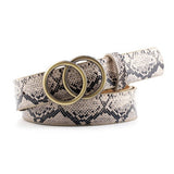 Cwabe0884_Simple Women'S Round Buckle Belt