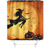 HALLOWEEN THANKSGIVING FLOWER SHOWER CURTAIN_CWMM1803