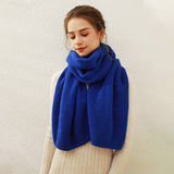 SOLID KNIT FAUX CASHMERE SCARF FOR WOMEN_CWASC0334