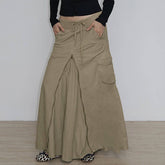 Zipper Slit Design Pocket Tooling Skirt