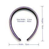 NEW PEARL AB METALLIC DARK GRID PU HEADBAND_CWAHA6336