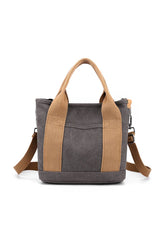 HANDLE LINE CANVAS CROSS BODY BAG_CUAB0101