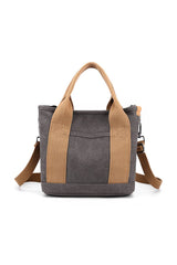 HANDLE LINE CANVAS CROSS BODY BAG_CUAB0101