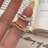 TEMPERAMENT SWEET PEARL OPEN RING FOR WOMEN_CWAJE3097