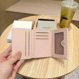 Gradient Velvet Mini Trifold Wallet With Letters_Cwab06233