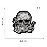 PUNK STYLE SKULL CREATIVE EMBROIDERY PATCH_CWMM4052