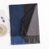MENS PLAID COLORBLOCK SCARF WINTER WARM STYLE_CWASC0993