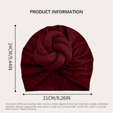 SOLID COLOR ETHNIC BAOTOU TWIST BALL HEADSCARF_CWASC2462