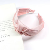 NEW SOLID COLOR WIDE EDGE KNOTTED HEADBAND_CWAHA0982