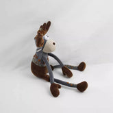 EMBROIDERED VINE FLOWER DEER PLUSH DOLL TOY_CWMM6049