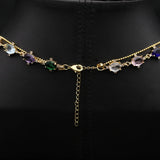 HIGH GRADE MULTI LAYER ZIRCON PEARL NECKLACE_CWAJE3862