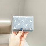 SMALL FRESH FLORAL SHORT TRI FOLD WALLET_CWAB2554