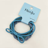 4 PIECES OF CANDY COLORED SIMPLE HAIR TIES_CWAHA1130
