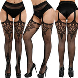 THIGH HIGH STOCKINGS FISHNET SUSPENDER TIGHTS_CWMS0222