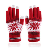 ADULT FASHION SNOWFLAKE KNITTED WARM GLOVES_CWAG0225
