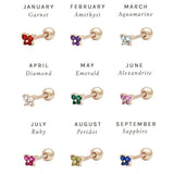 DECEMBER BIRTHSTONE BUTTERFLY STUD CUFF EARRINGS_CWAJE5112